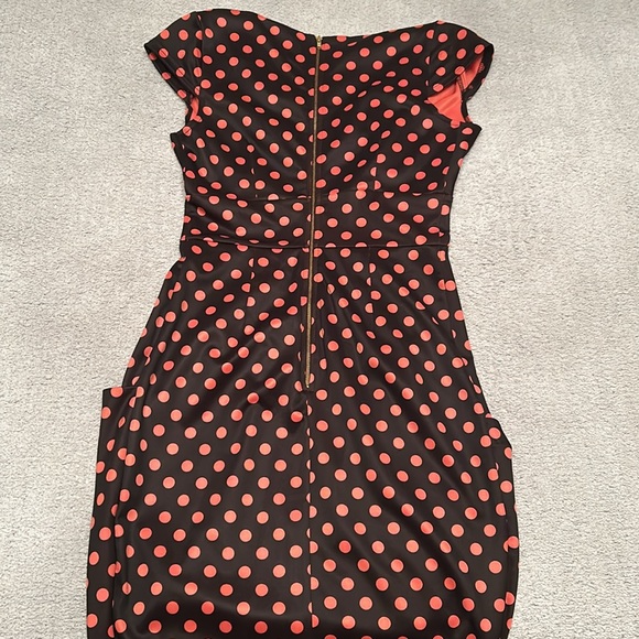 Pink Martini polka dot midi dress with pockets! Size small - Picture 4 of 6